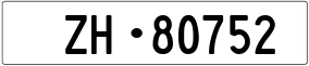 Trailer License Plate